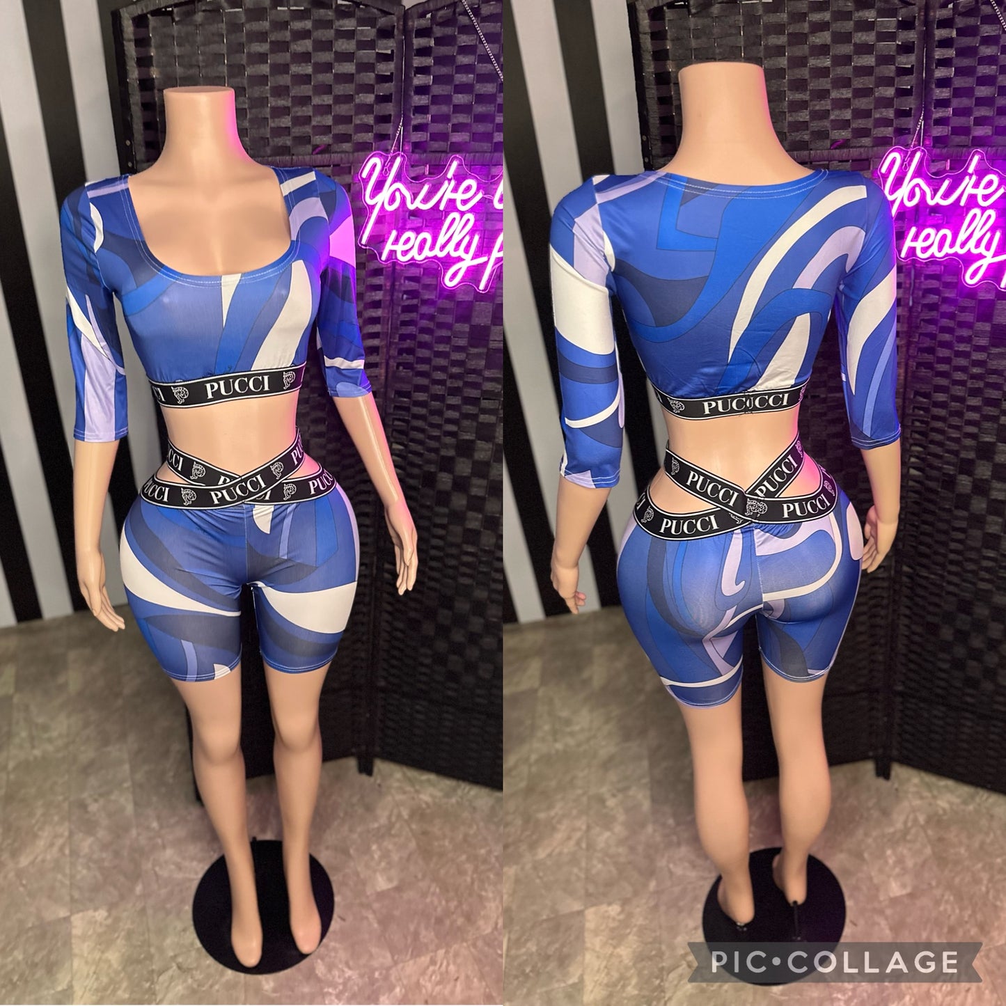 Pucc 2pc Blue Set