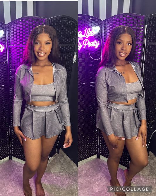 “Barb Girl” 3pc Skirt Set