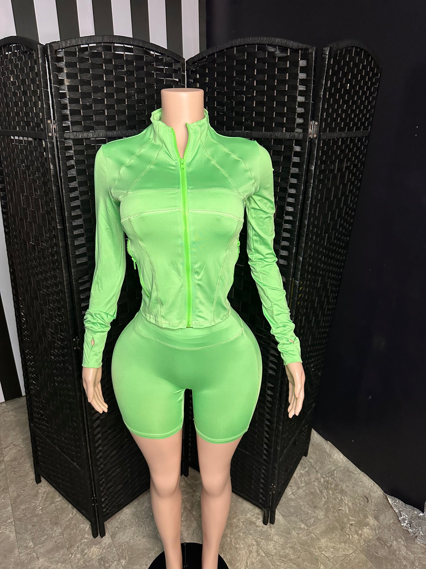 Green LuLu Short Set