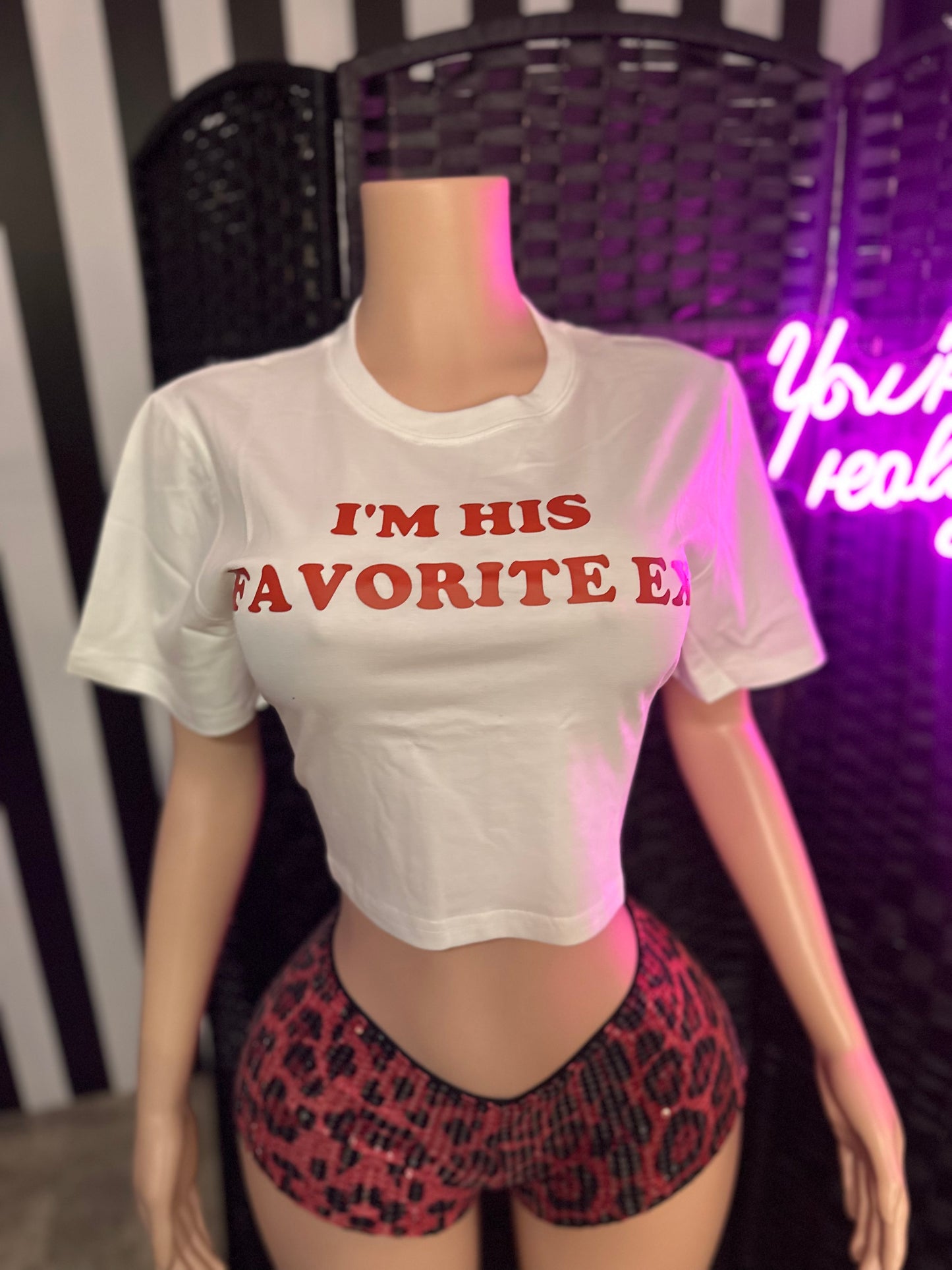 “His Fav” T-shirt White