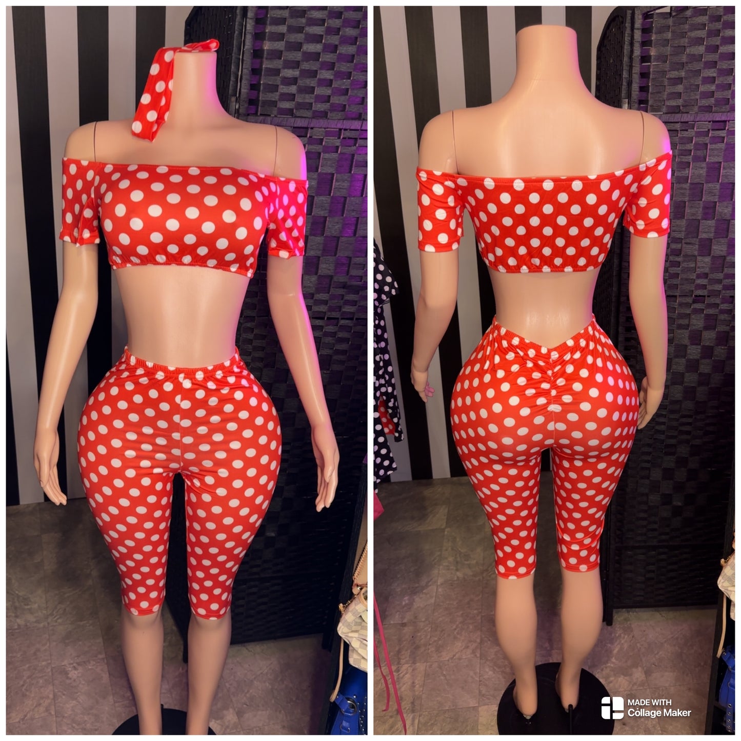 Red Polka Dot 3pc Set