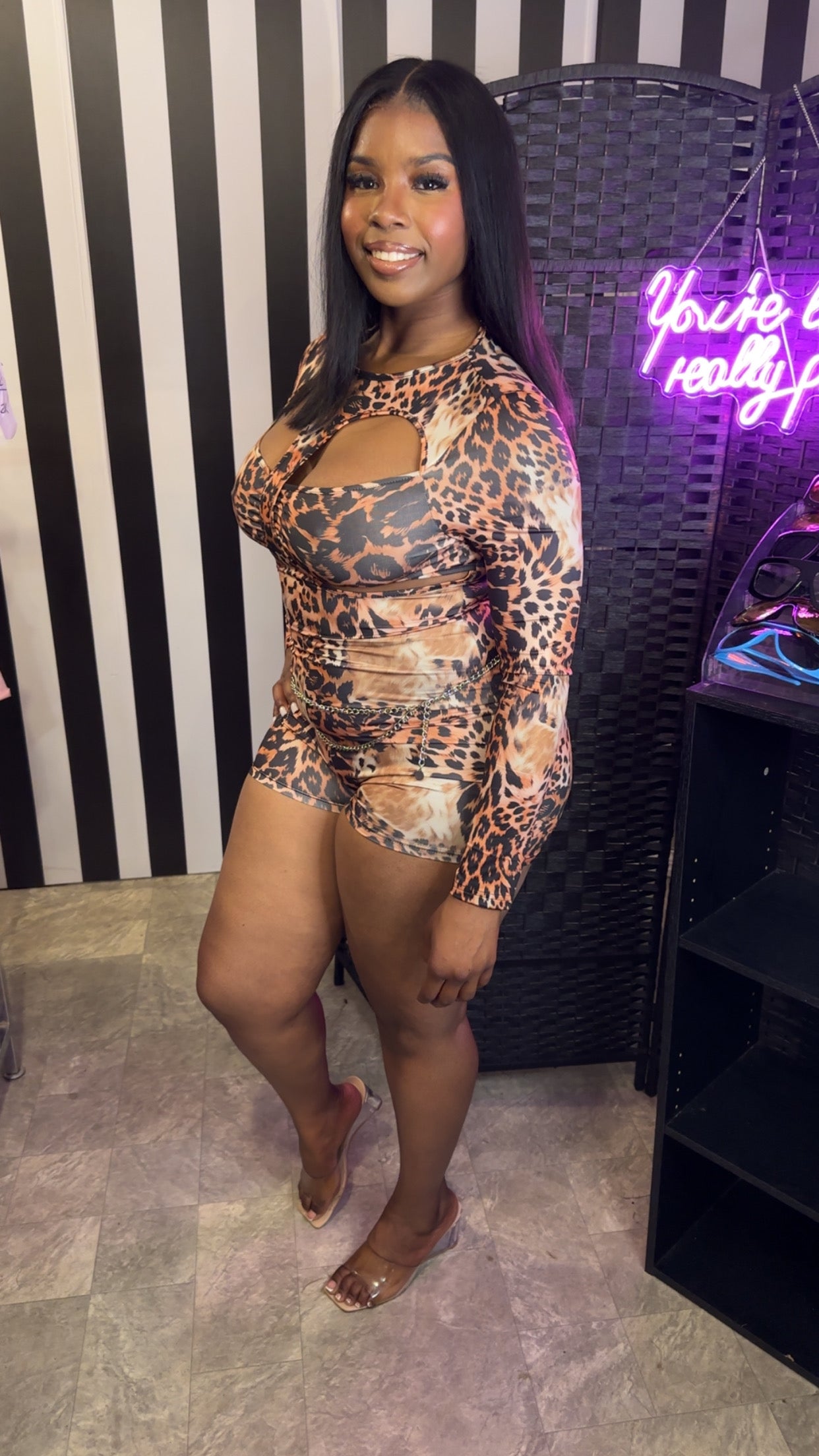 Leopard Romper