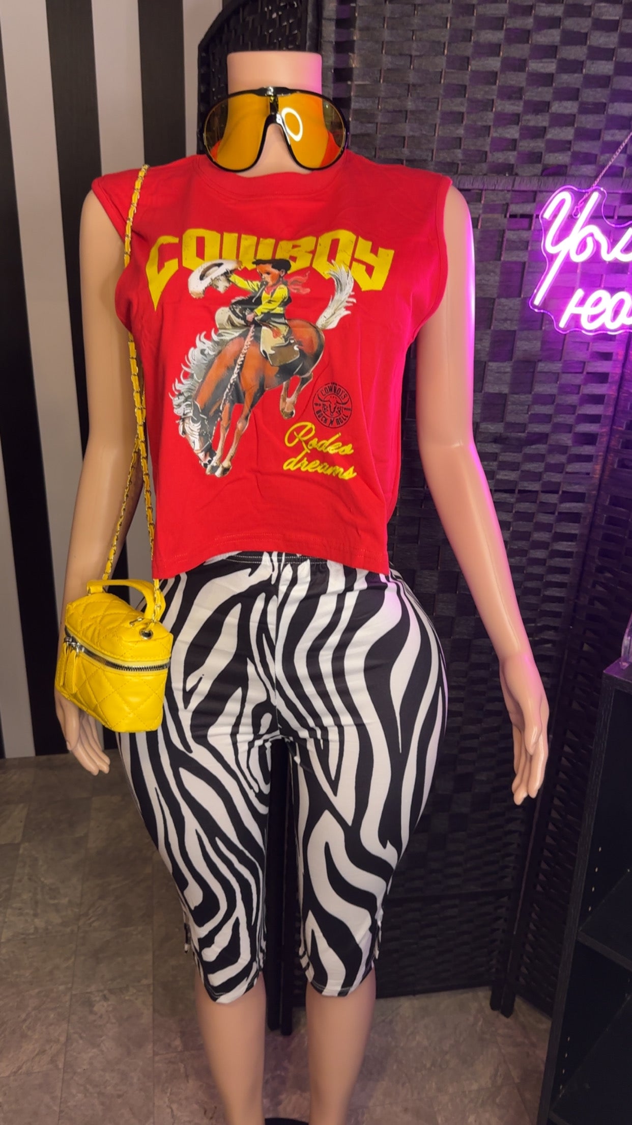 Zebra Cowboy 2pc Set
