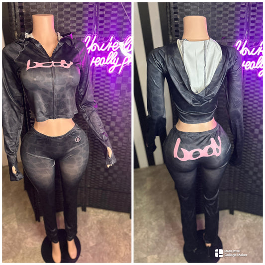 Black 2pc Body Set
