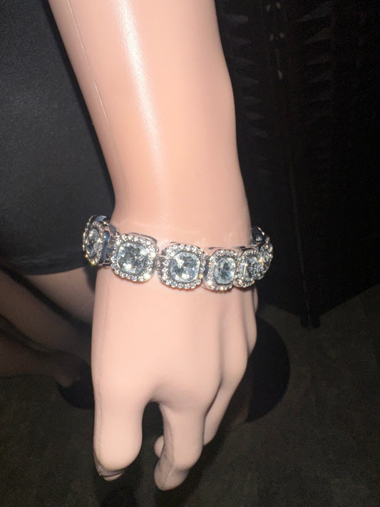 Silver Square Bracelet