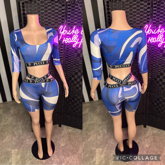 Pucc 2pc Blue Set