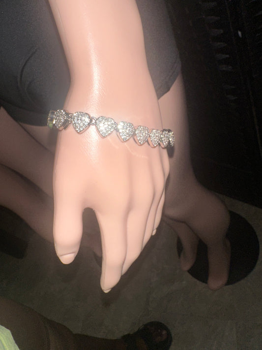 Silver Heart Bracelet