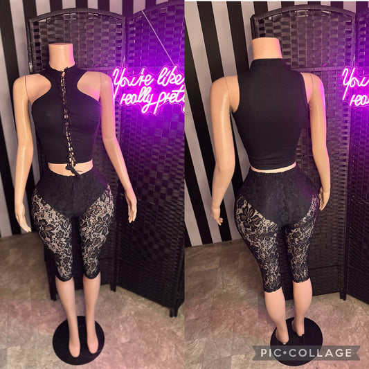 Black Lace 2pc Set