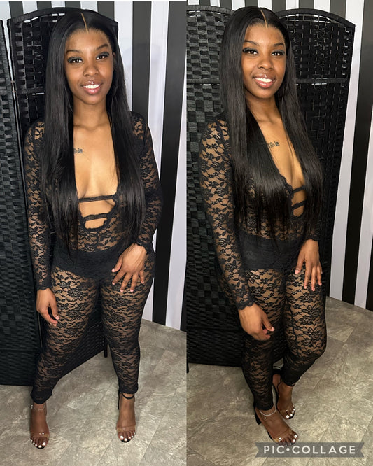 Black Lace Jumpsuit