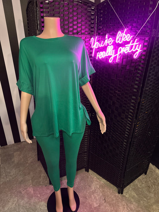 Green Comfy Legging Set