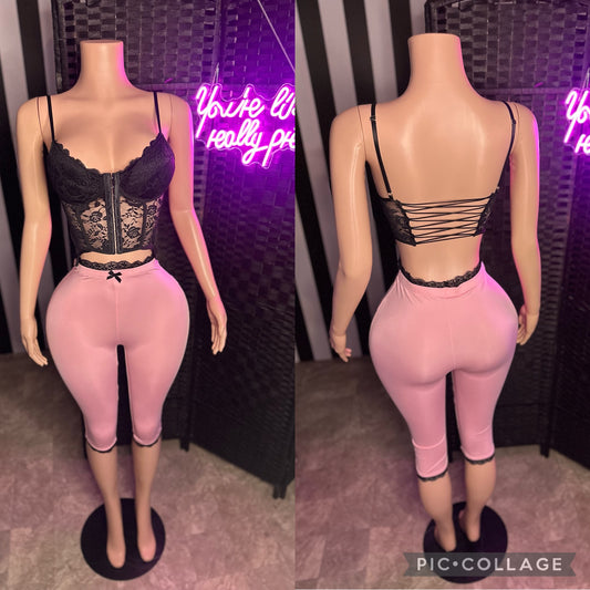 Pink Lace 2pc Set