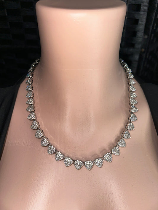 Silver Heart Chain