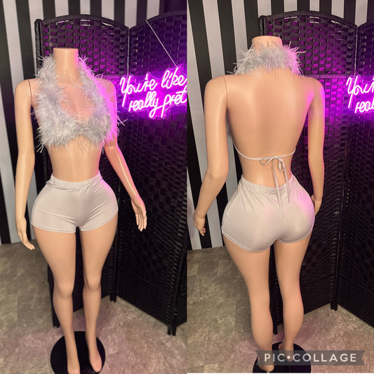 Silver Fur 2pc Set