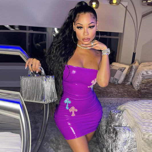 Purple Cross Dress