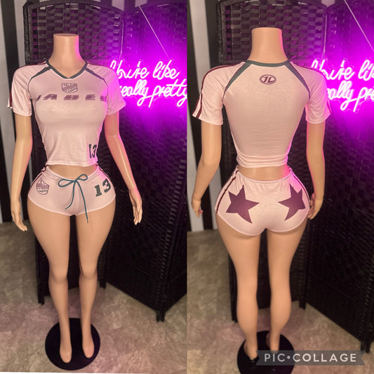 Pink 2pc Jaded Set