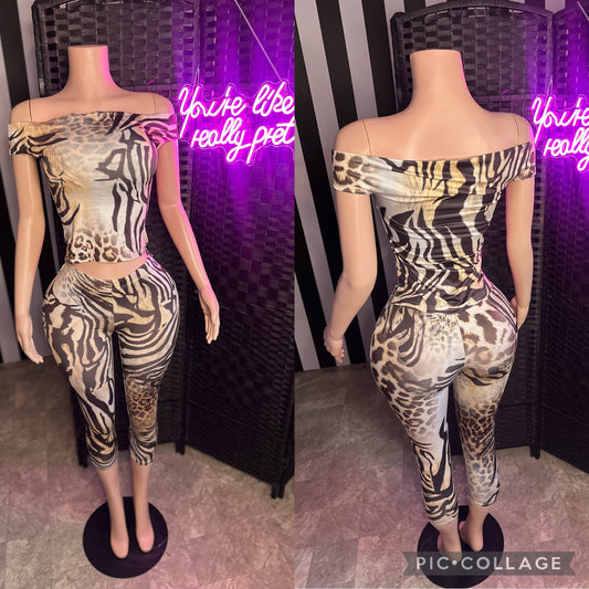 Brown Animal 2pc Set