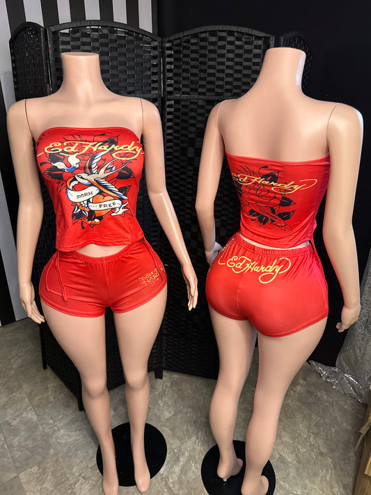 Red Hardy 2pc Set