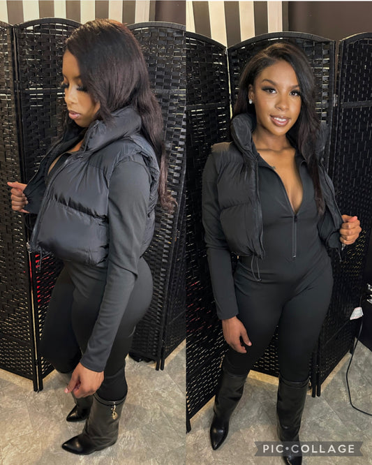 Black Puffer Vest