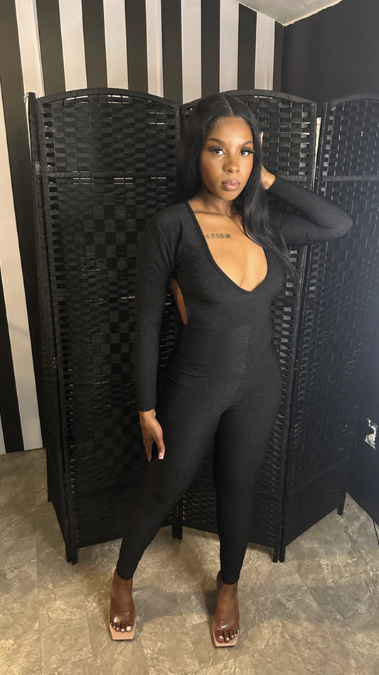 Black “ With Class” Jumpsuit