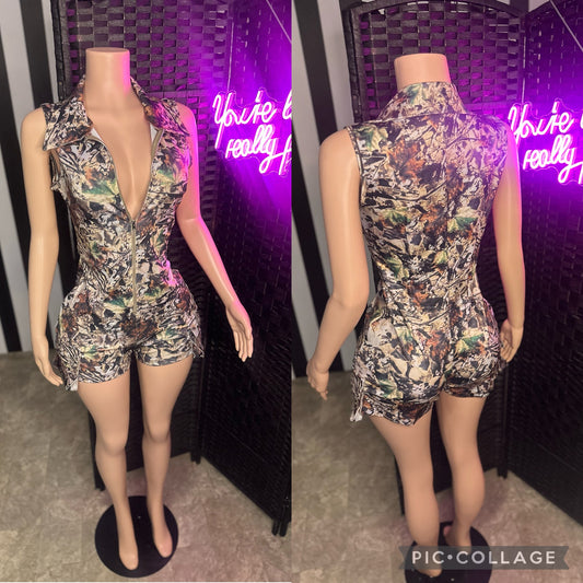 Camo Romper