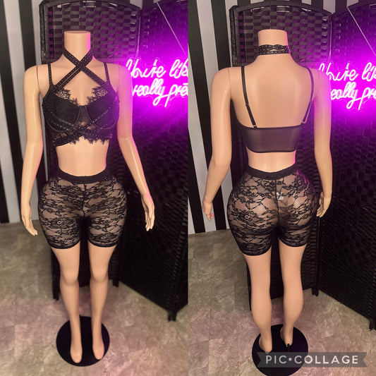 Black Lace 2pc Set