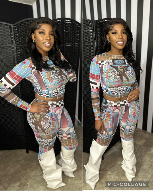 Aztec 2pc Sheer Set