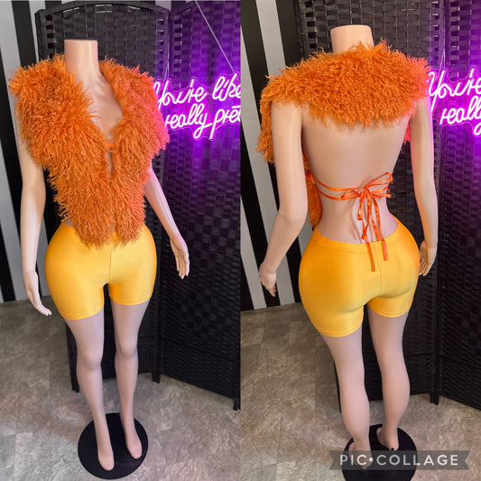 Orange Fur 2pc Set