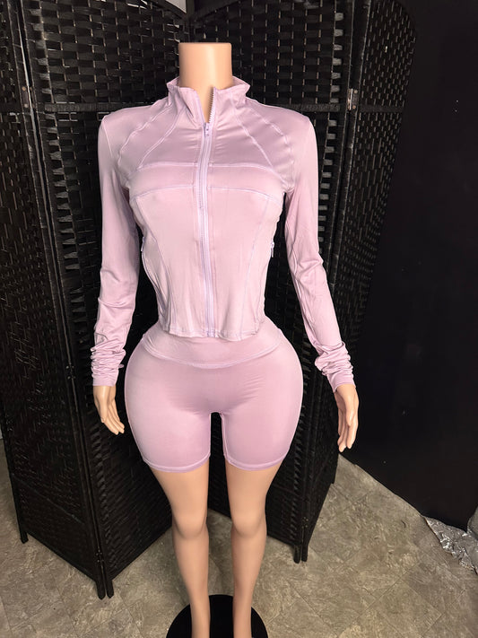 Purple LuLu Short Set