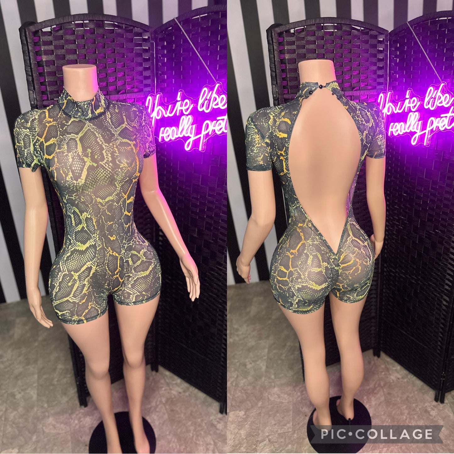 Green Skin Romper