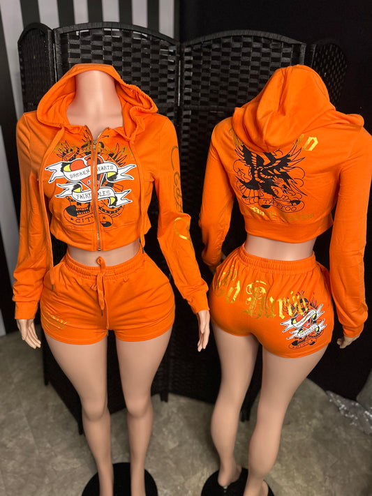 Orange Hardy 2pc Set