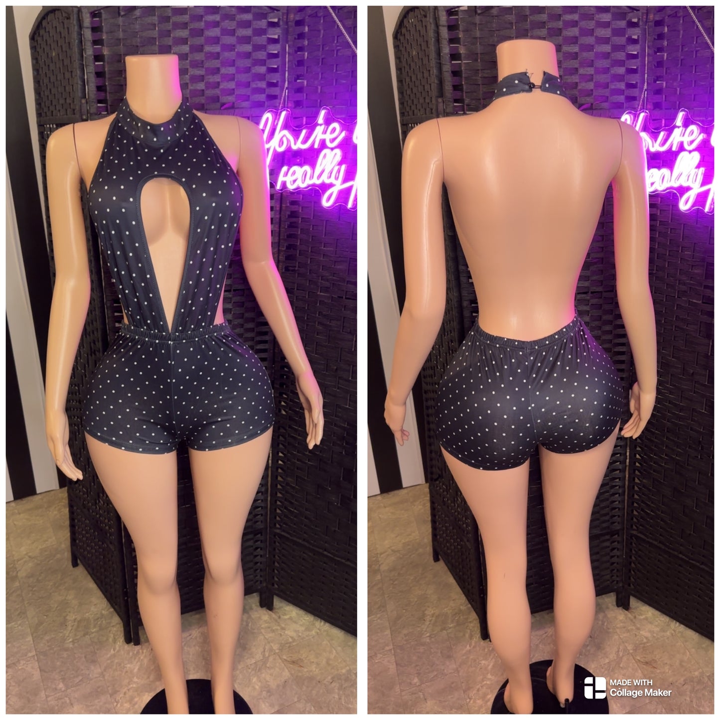 Black PD Romper