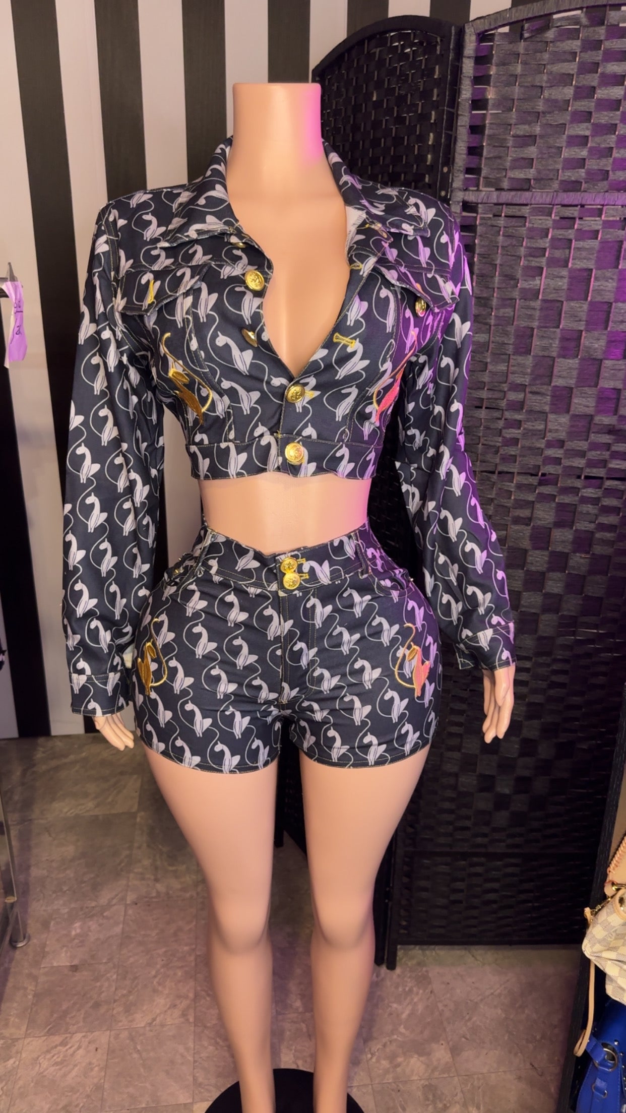 Denim BP 2pc Set