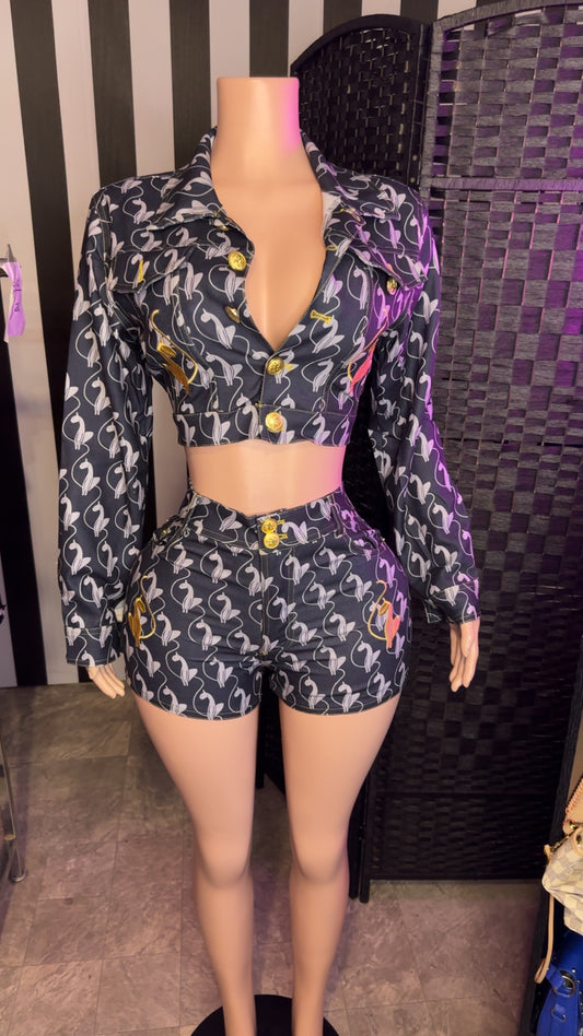 Denim BP 2pc Set