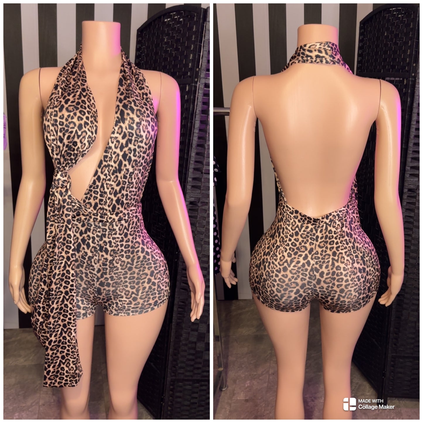 Leopard Romper