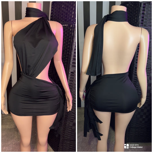 Black Scarf Dress