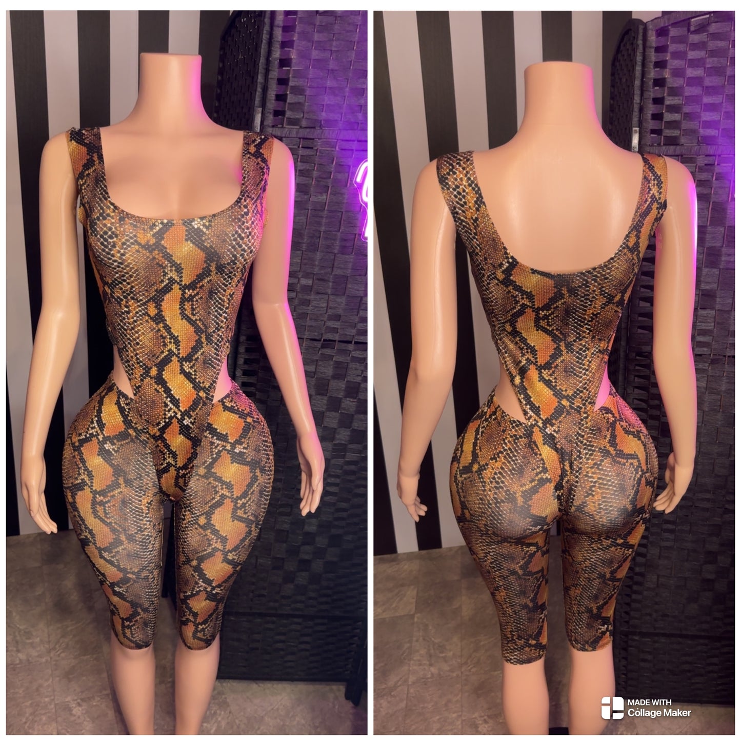 Snake Print 2pc Set