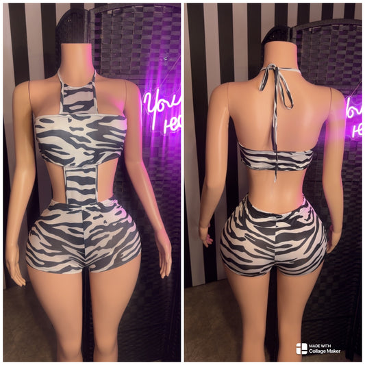 Zebra Romper