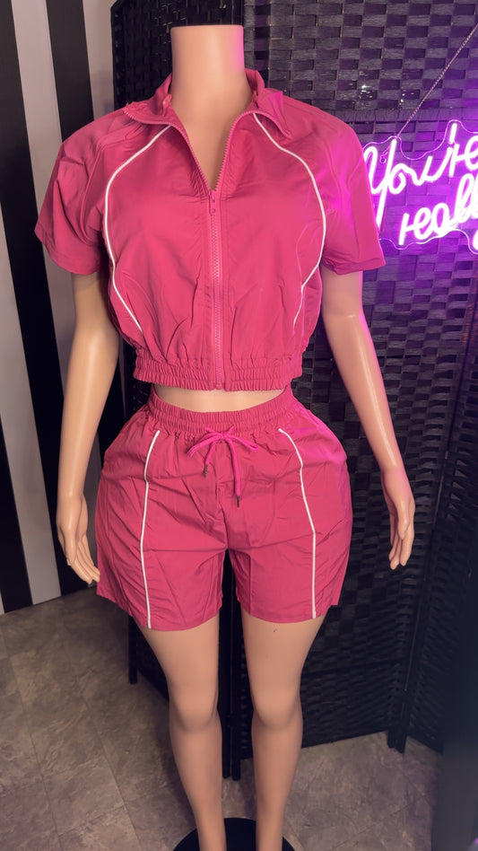 Pink Varsity 2pc Set