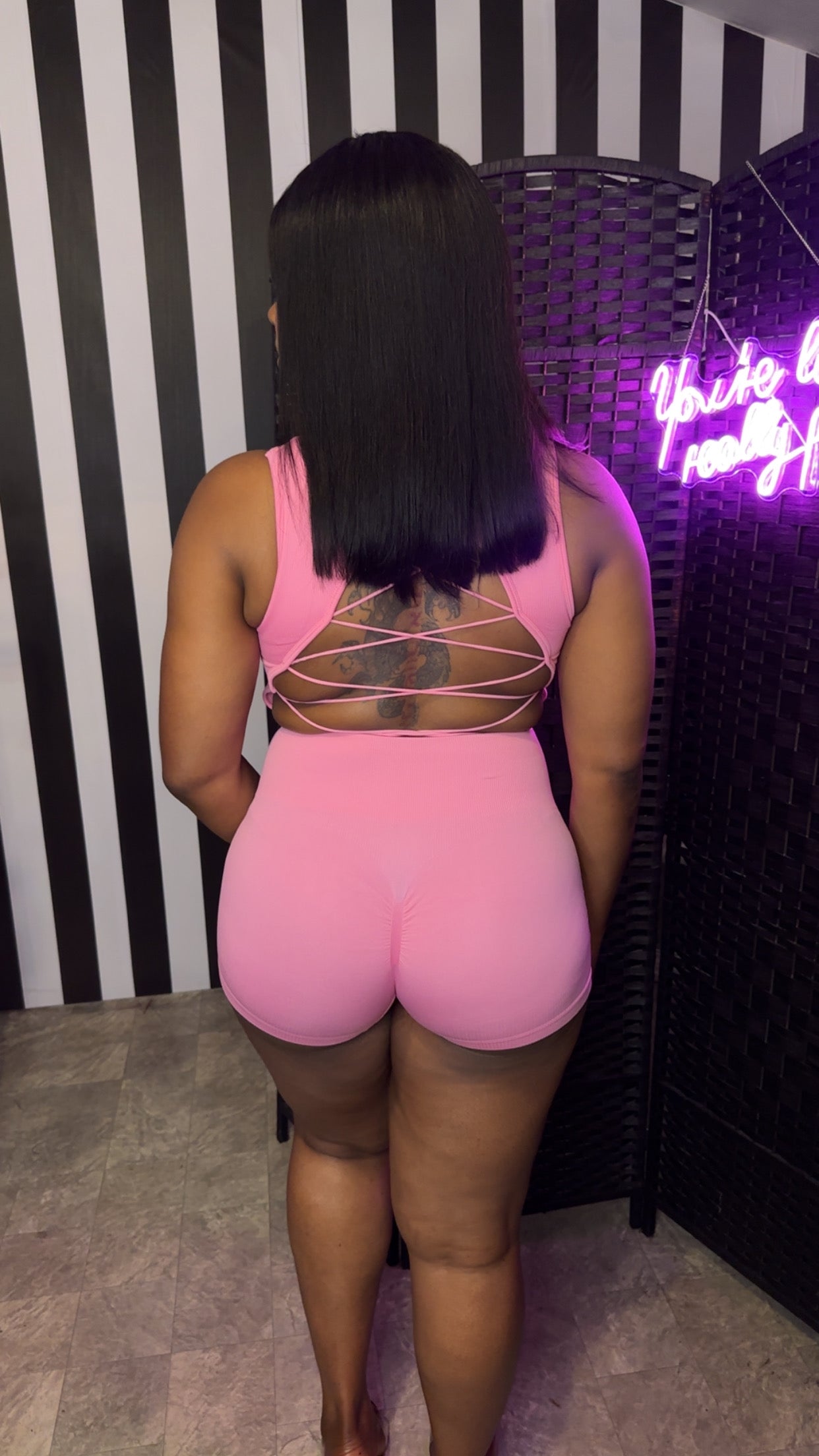 Pink 2pc Yoga Set