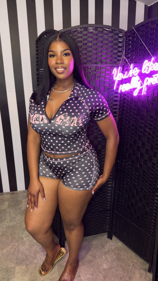 Star Girl Black 2pc Set