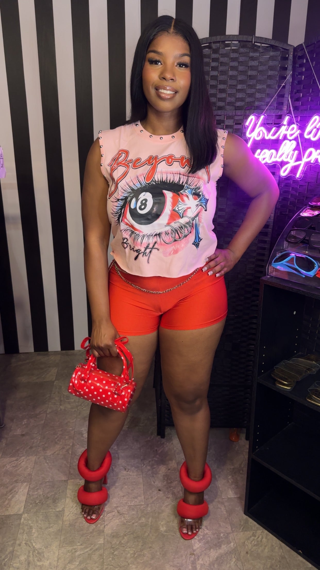 Pink/Red 2pc Set