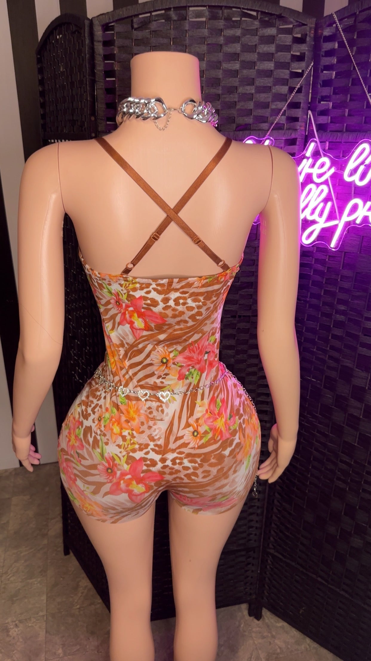 Floral Bralette Romper