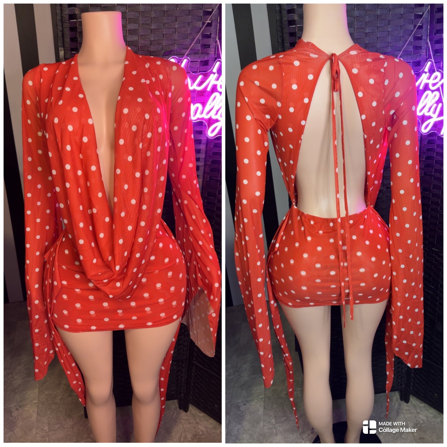 Red PD Dress