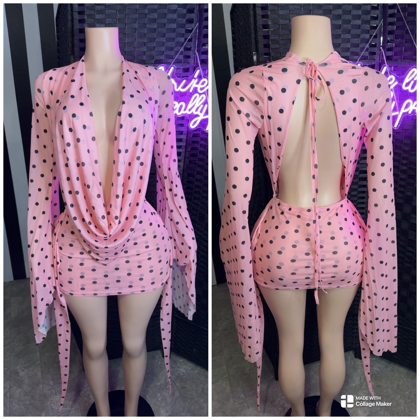 Pink PD Dress