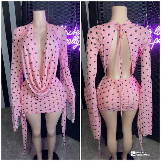 Pink PD Dress