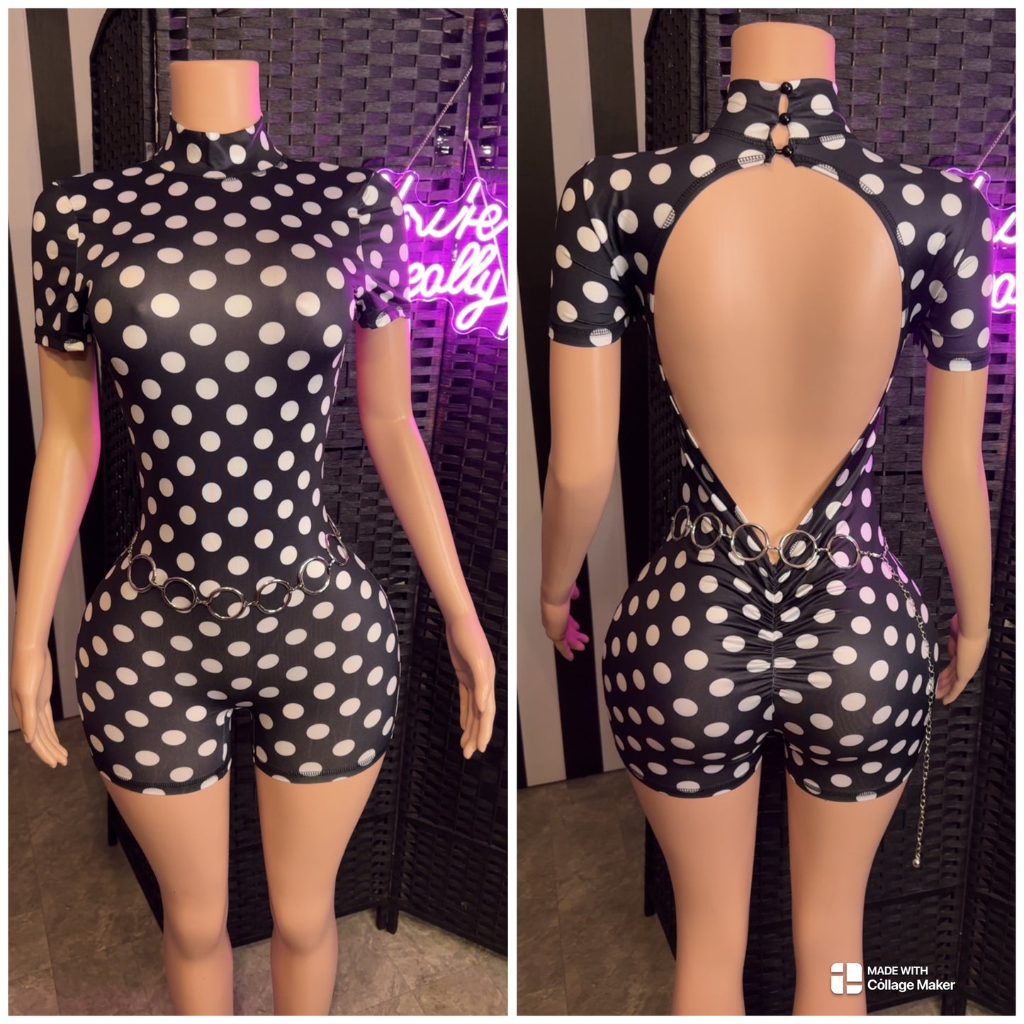 Black PD Romper