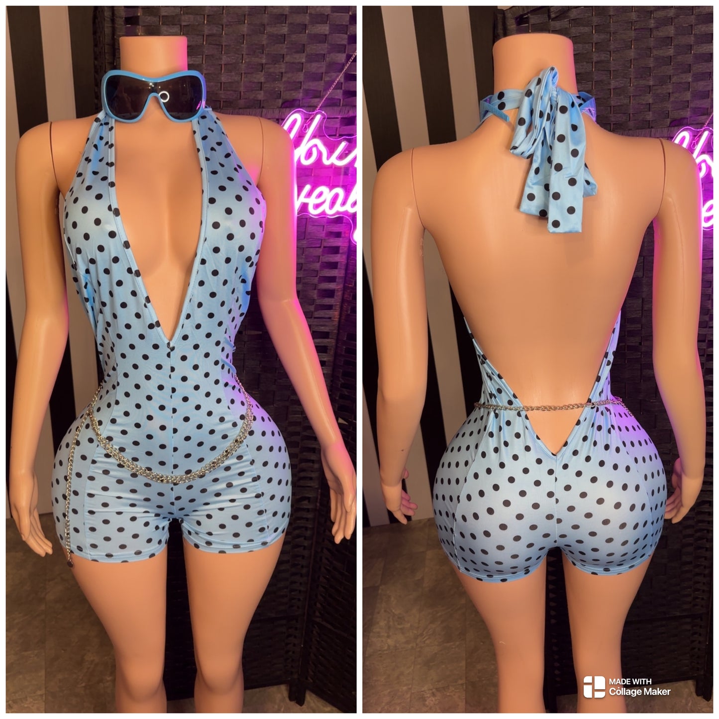 Blue PD Romper