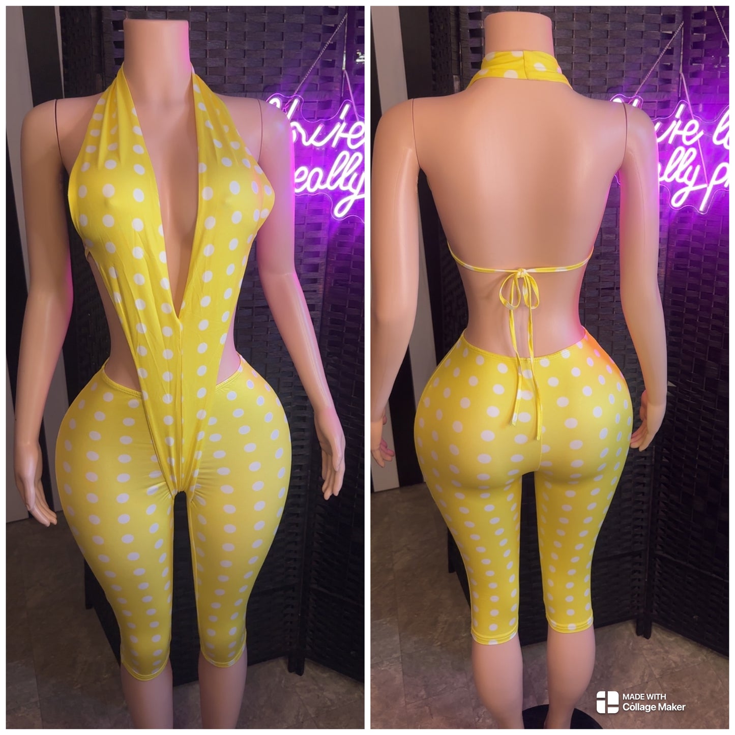 Yellow PD Jumpsuit